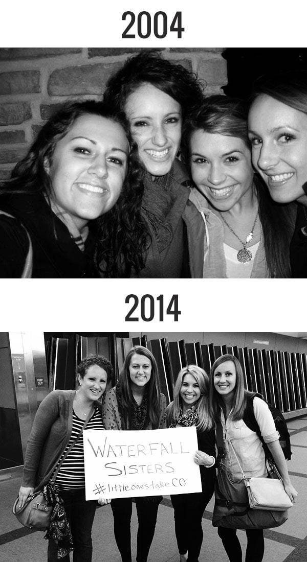 Friends Then and Now.