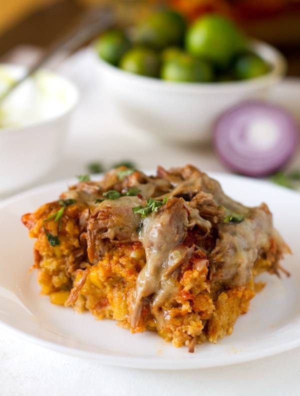 Carnitas Tamale Pie