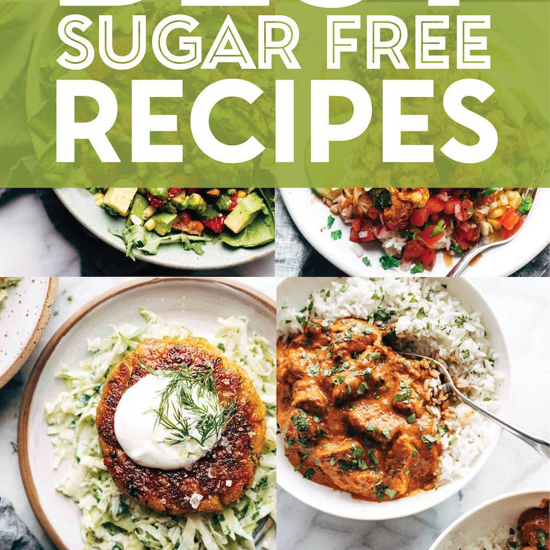 Best sugar free recipes in a collage.