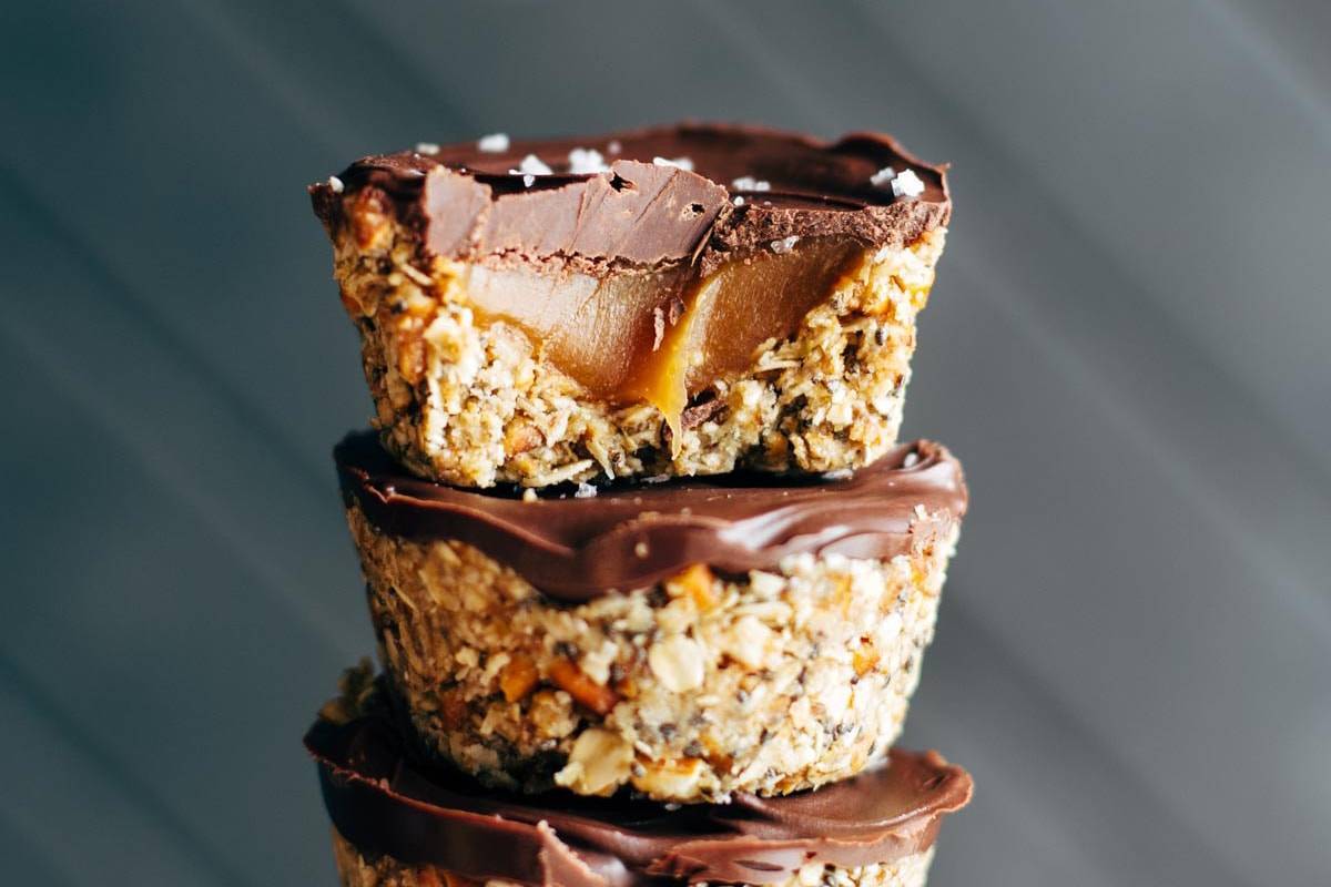 No Bake Salted Caramel Cups | pinchofyum.com