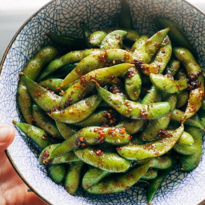 A picture of Garlic Edamame